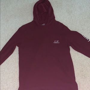 COPY - Vineyard vines maroon hoodie tee